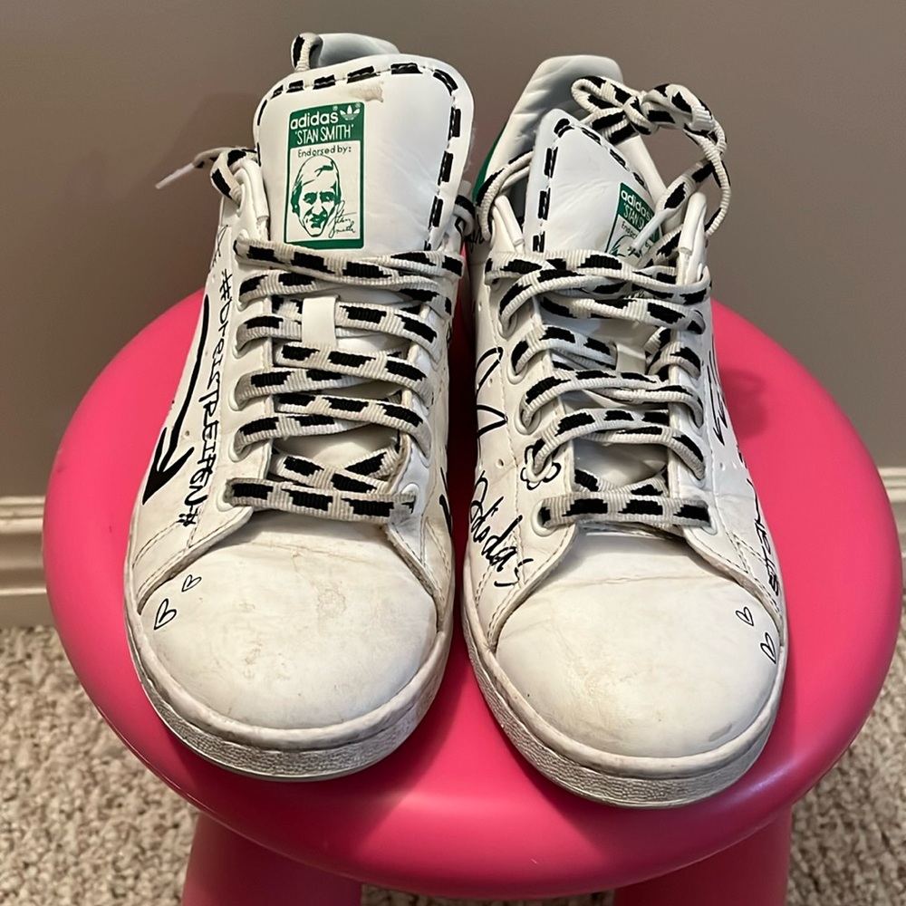 adidas Stan Smith Sharpie Pack Graffiti White size us 6.5